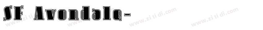 SF Avondale字体转换